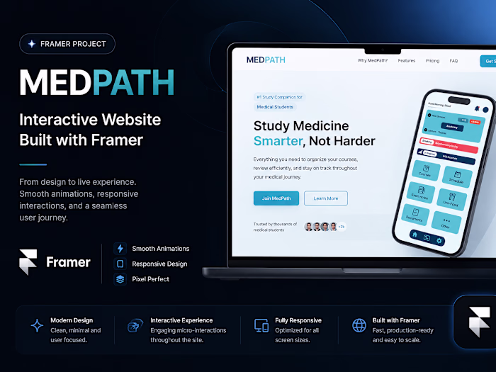 MedPath — Framer Interactive Website
Transformed