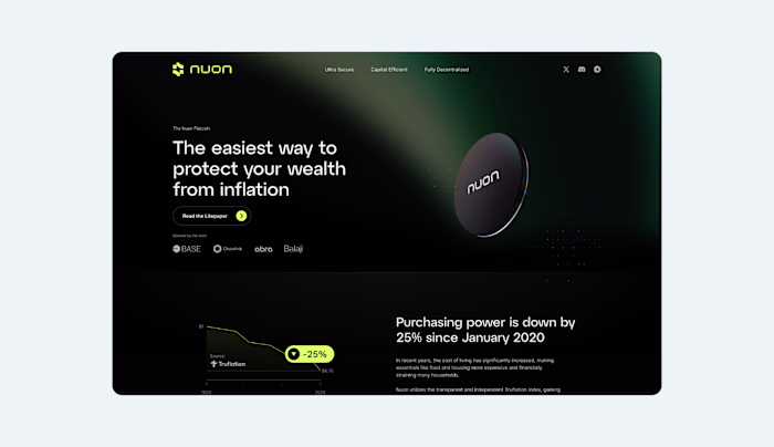 DeFi Stablecoin Website