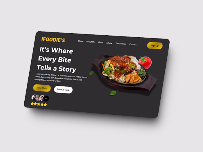 Ifood's restaurant website