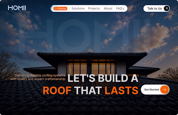 🏠 HOMII – Roofing Company