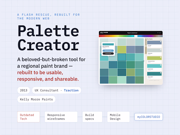 The Palette Creator was a rescue, not a redesign