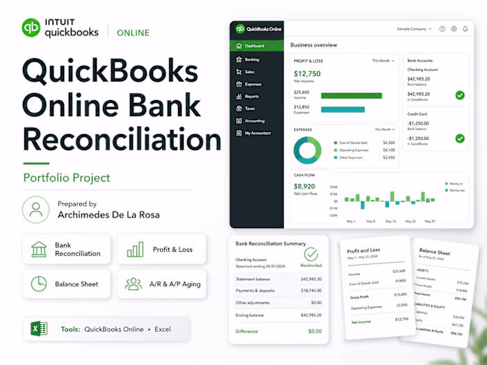 QuickBooks Online Bank Reconciliation Project