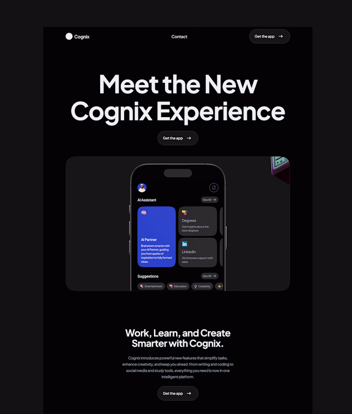 Cognix - AI-Powered Productivity Platform
Cognix