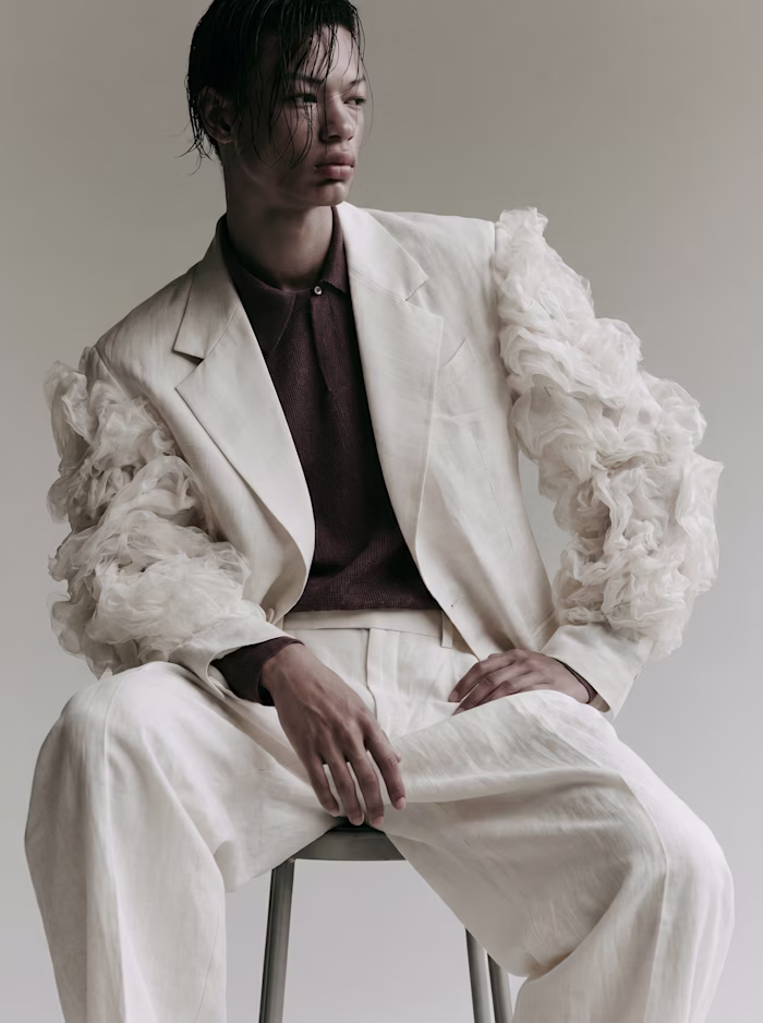 Editorial menswear. AI-generated. Every frame.
The