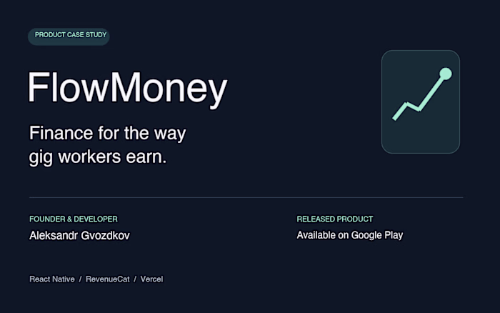 FlowMoney — Finance App for US Gig Workers