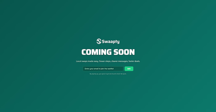 Real-time product swap marketplace —