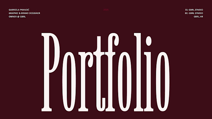 Portfolio 2025 - GBRL Studio