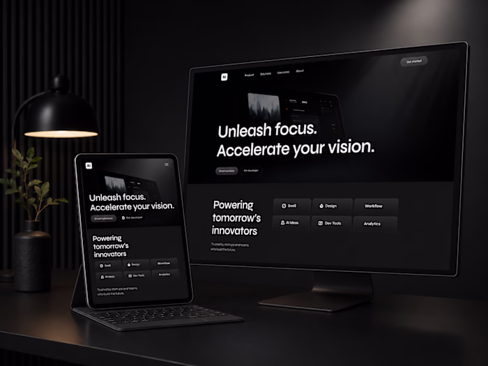 Aether — Workspace Landing Page