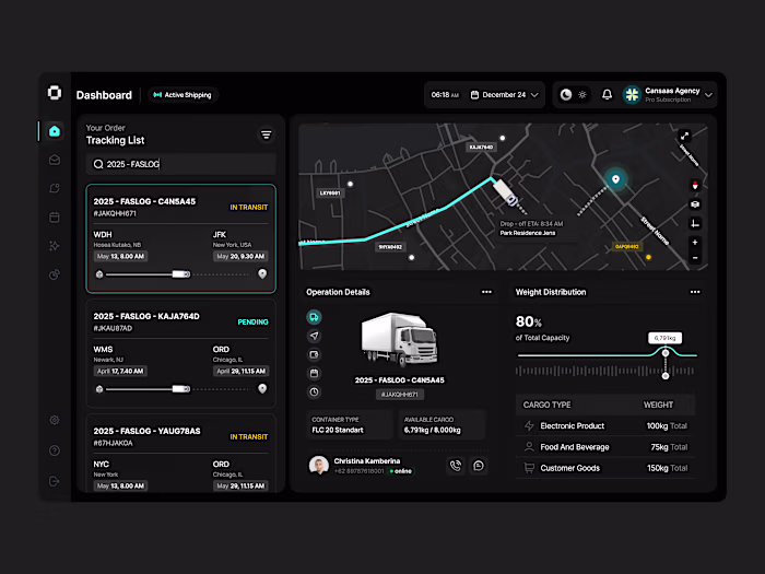 Shipment Logistic Dashboard App
