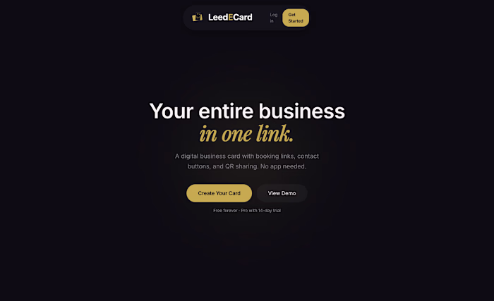 LeedECard Digital Business Card SaaS