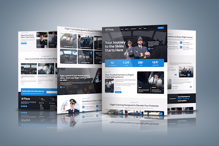 Modern Pilot Company Website Design