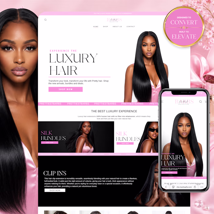 Premium Beauty Brand Shopify Website