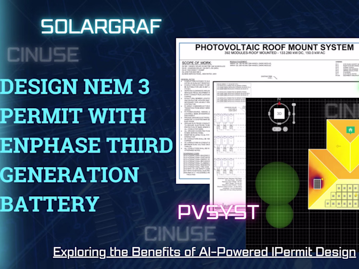 design a commercial solar permit with enphase third generation