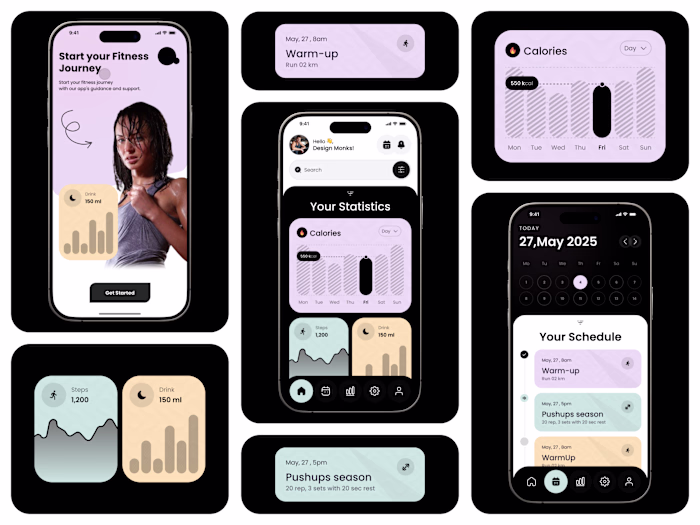 Fitness Tracker App UI