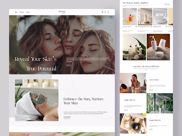 Nirvana - Skincare Cosmetic Ecommerce