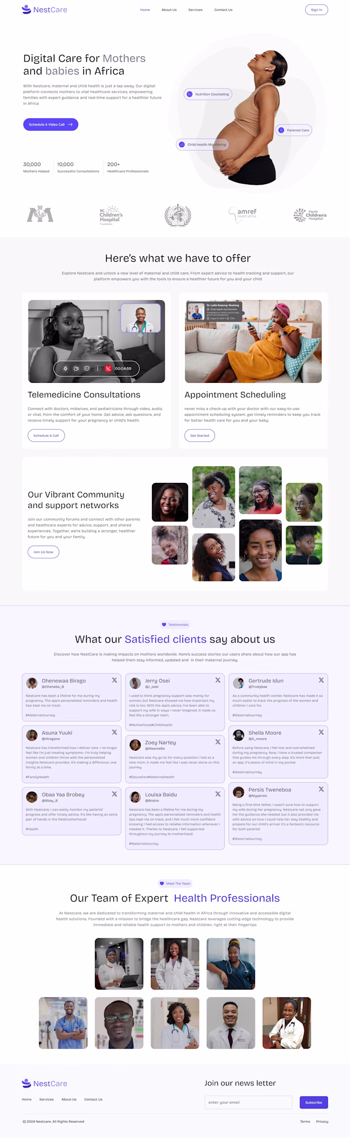 NestCare — Maternal & Child Health Platform