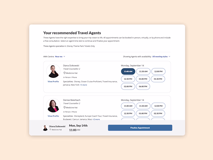 Increasing travel advisor booking conversion by +140%