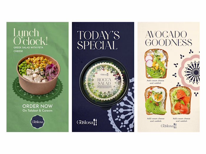 Gustosa: Salad Boutique Brand Design