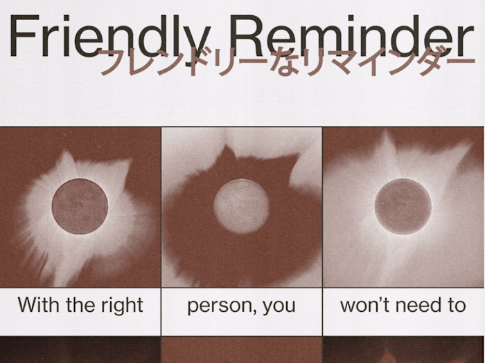 Friendly Reminder | Poster