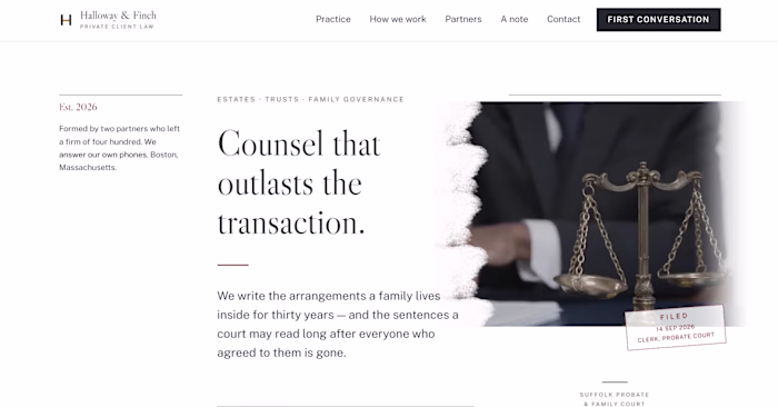 A brand identity and website