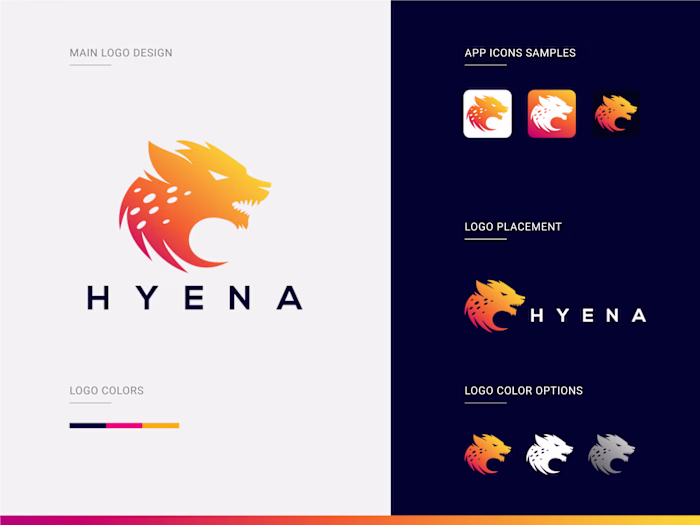 Hyena Vector Logo Available For