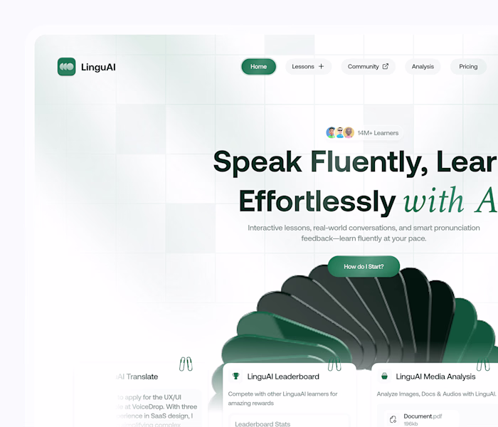 LinguoAI Landing Page