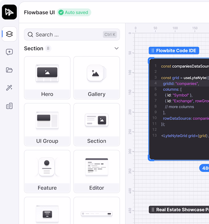 UI AI-powered Website builder I worked on this summer.