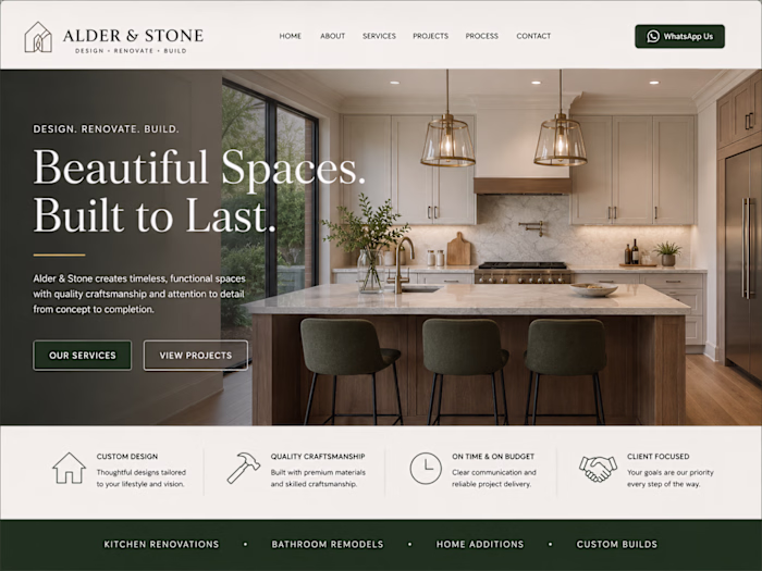 Alder & Stone | Responsive Business Website