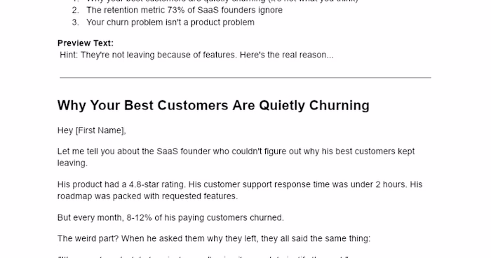 Customer Retention and Churn Prevention Newsletter