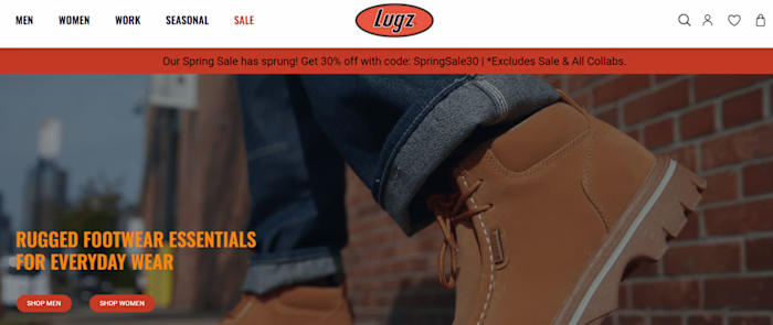 Website for client David - Lugz