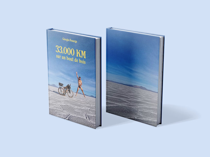 33,000KM on a Block of Wood - Book Design
