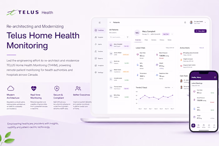 Modernizing TELUS Home Health Monitoring