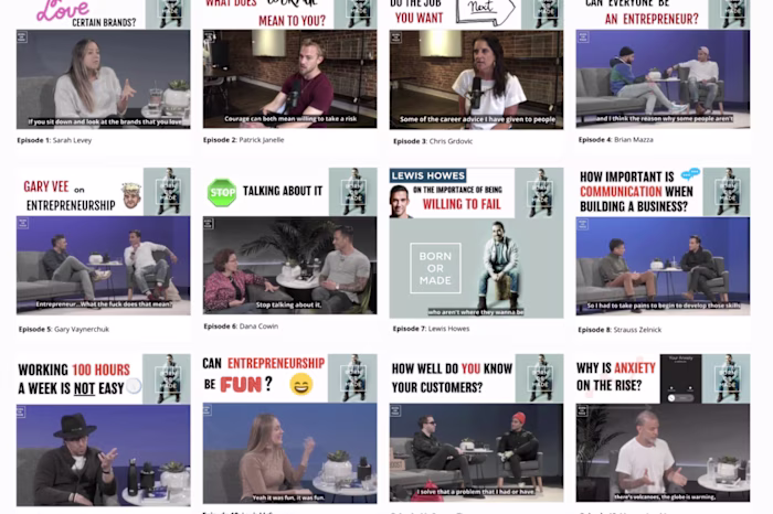 Social Media Clips for Born or Made Podcast