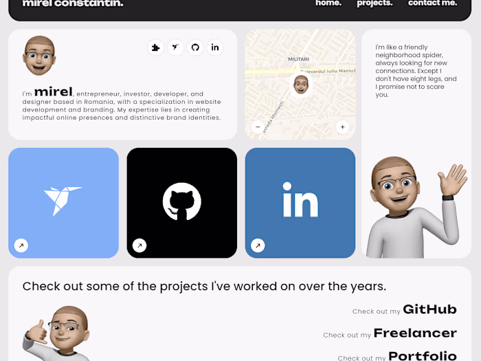 Personal Website (mirelc.pazal.agency)