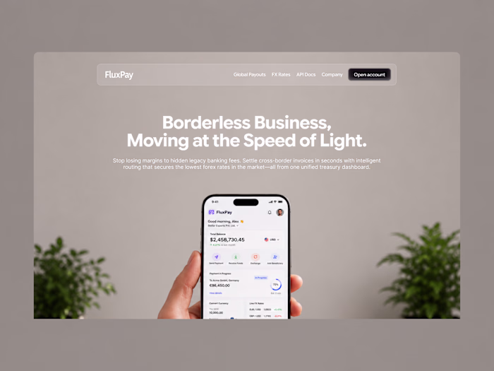 Designed a landing page concept