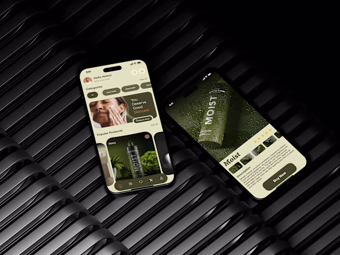AI-Powered Beauty Skincare App UI/UX Design