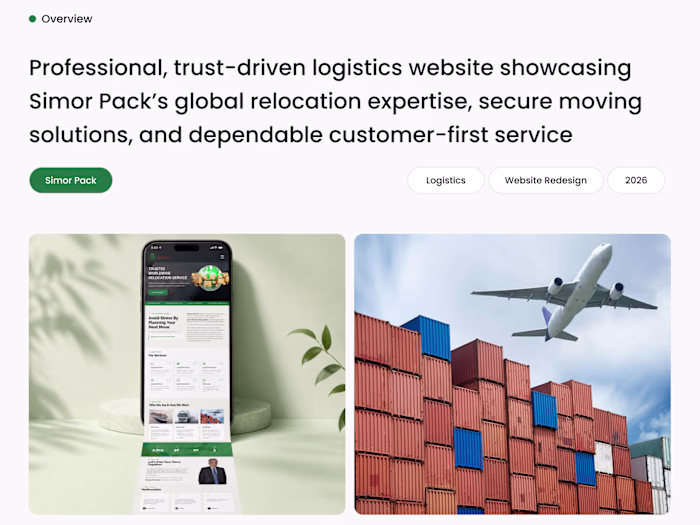 Simorgh Pack Co. Landing Page Design