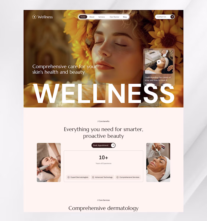 High Converting Dermatology Website with Framer