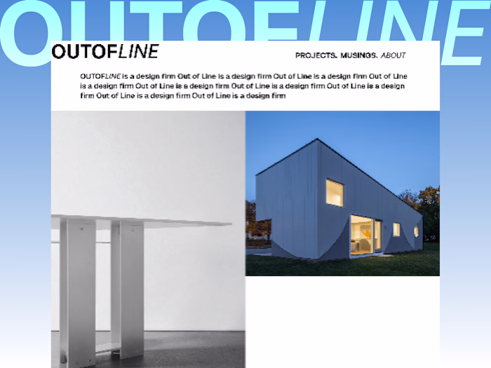 Figma to Framer Website Development for OUTOFLINE