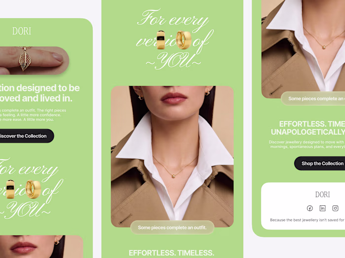Expert Email Design Services for Dori's Business Needs