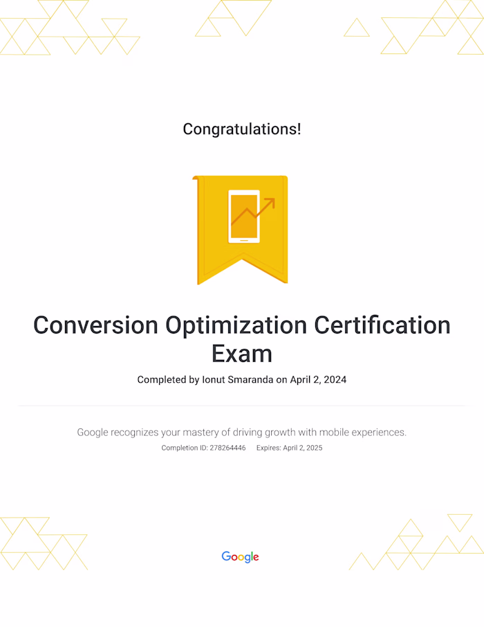 My Google Certification