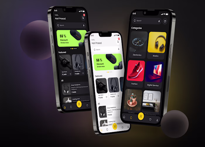 Ecommerce Mobile App UI UX Design