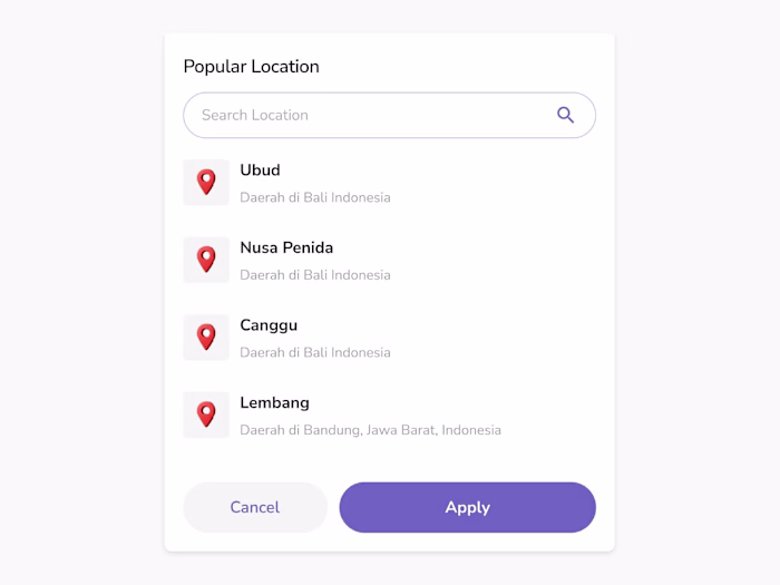 Been exploring a new concept for a Search Location component...
