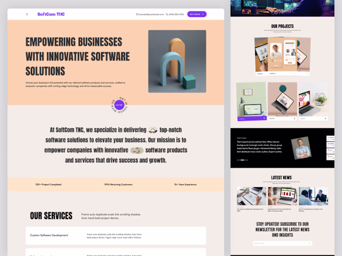 SoftCom TNC - Technology Website Template