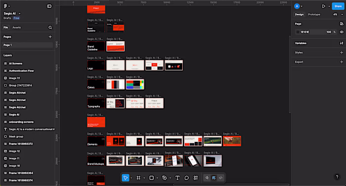 Behind the scenes, creating a brand pattern.