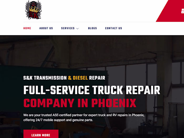 Full-Service Truck Repair Company in Phoenix, AZ | S&K Transmis…