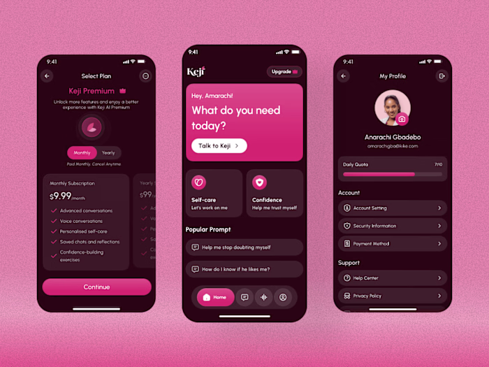 Keji | AI Wellbeing Companion for Young Women