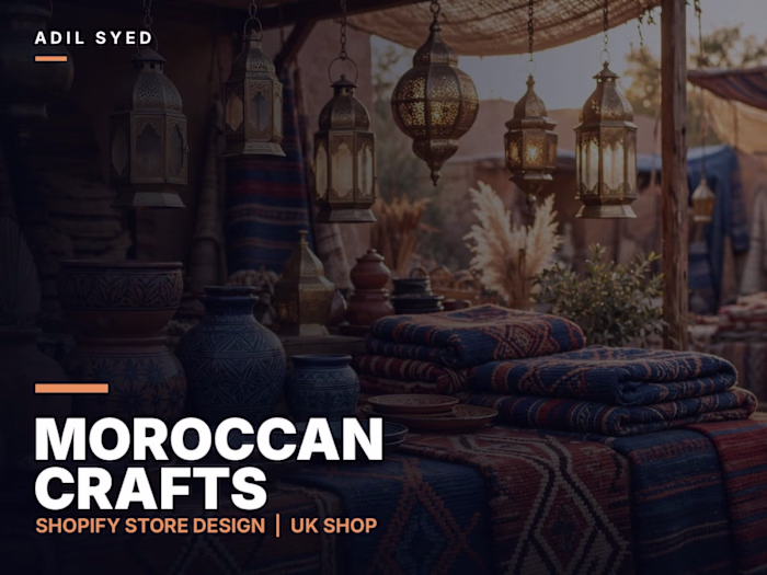 Moroccan Crafts - Shopify Store Design for a UK Shop