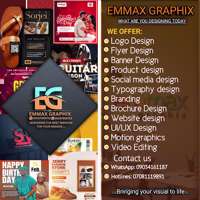 I will create a stunning and eye catching graphics 