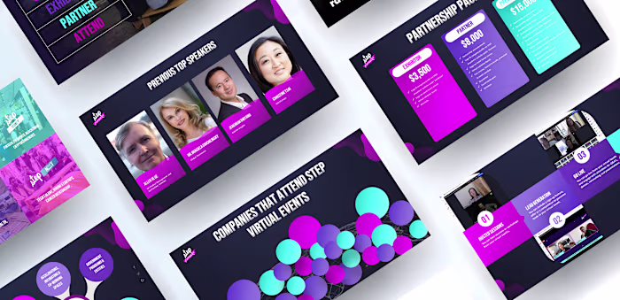 Virtual Events Pitch Deck for STEP Anywhere